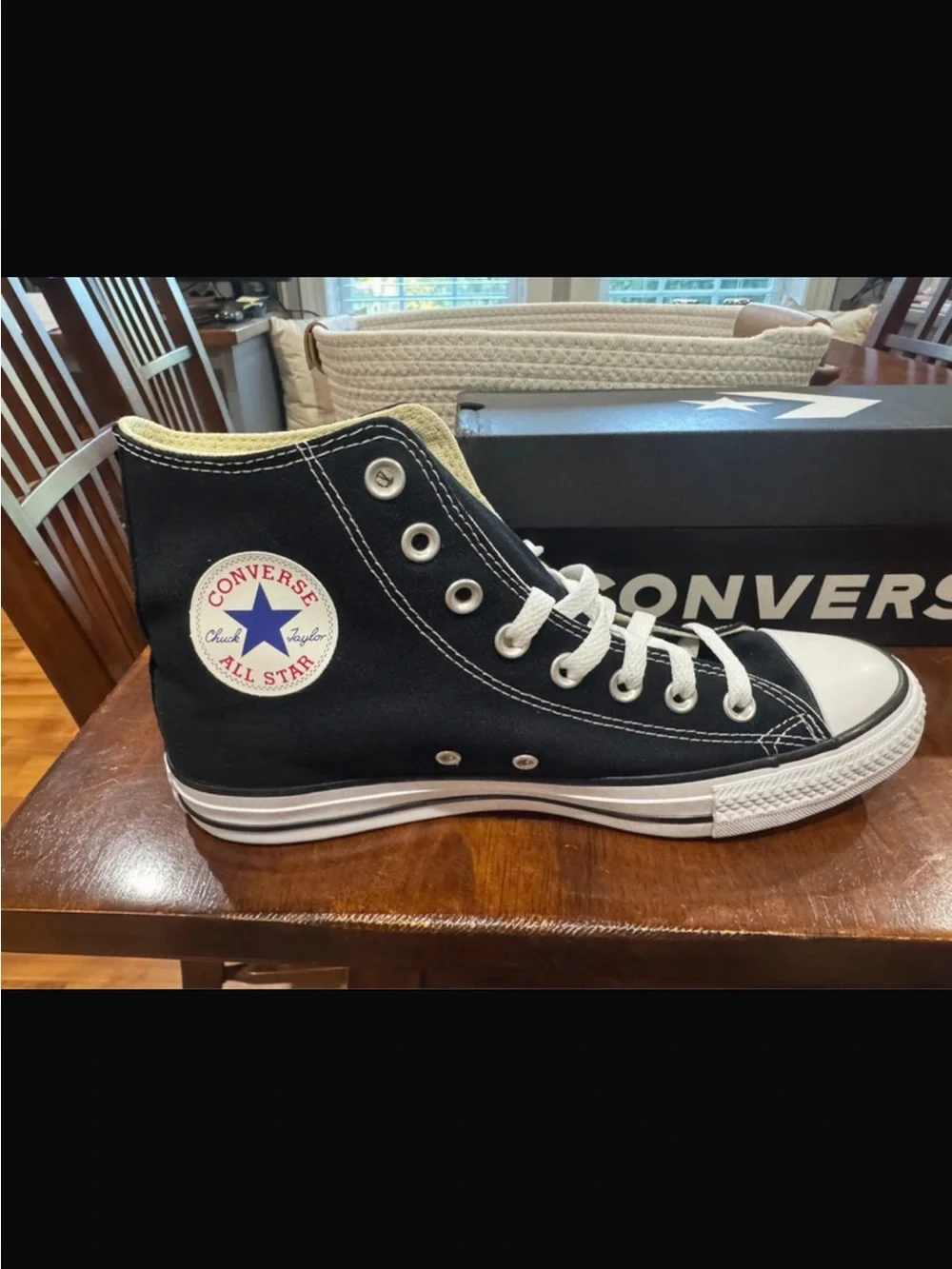Converse Black and White High-Top Sneakers